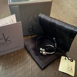 Calvin Klein Silver Spinning Fidget Ring